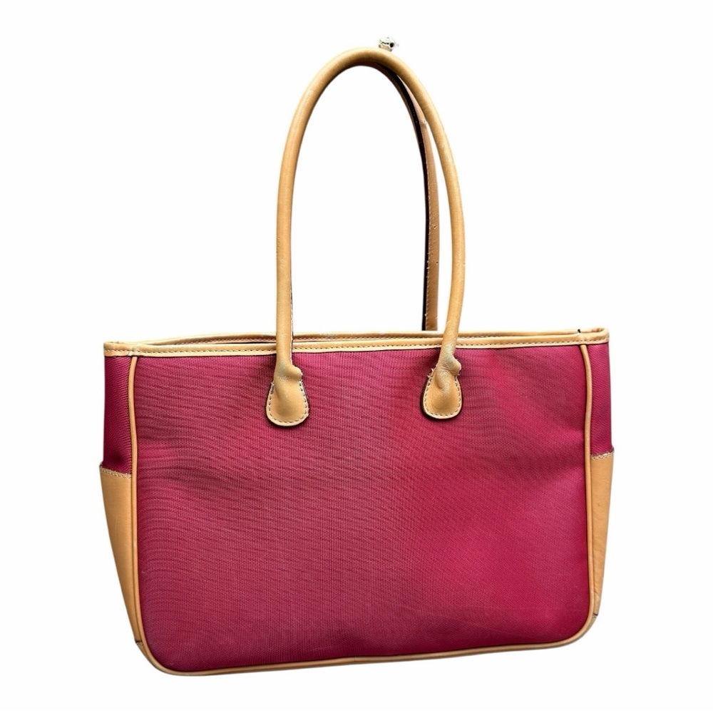 Mulholland Brothers Leather Tan with Res Zip Top Tote Hand Made